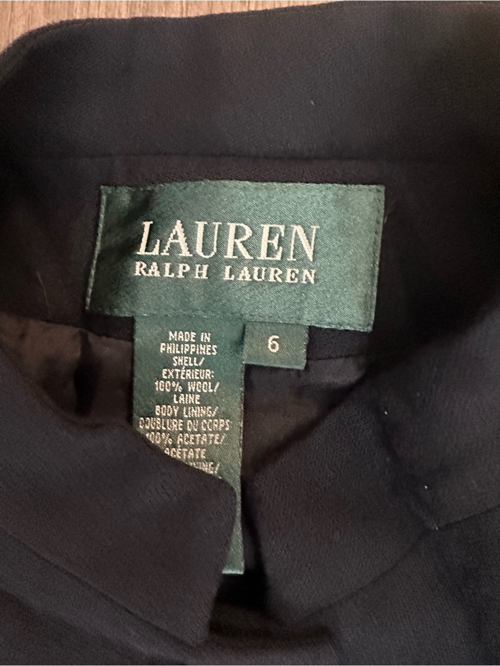 Ralph Lauren dark navy  Blazer with Gold Buttons - Picture 2 of 7